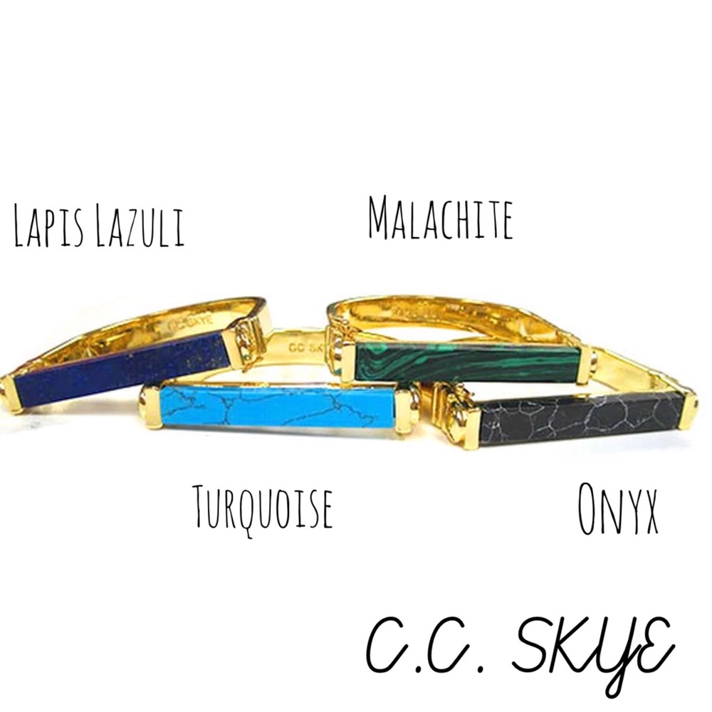 Lapis Lazuli,Turquoise,Malachite,Onyx Modern Cuff